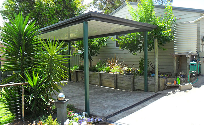 Modern Carport Sloped Roof