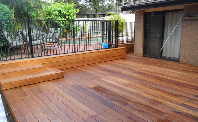 unsanded deck