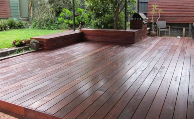 sanded deck